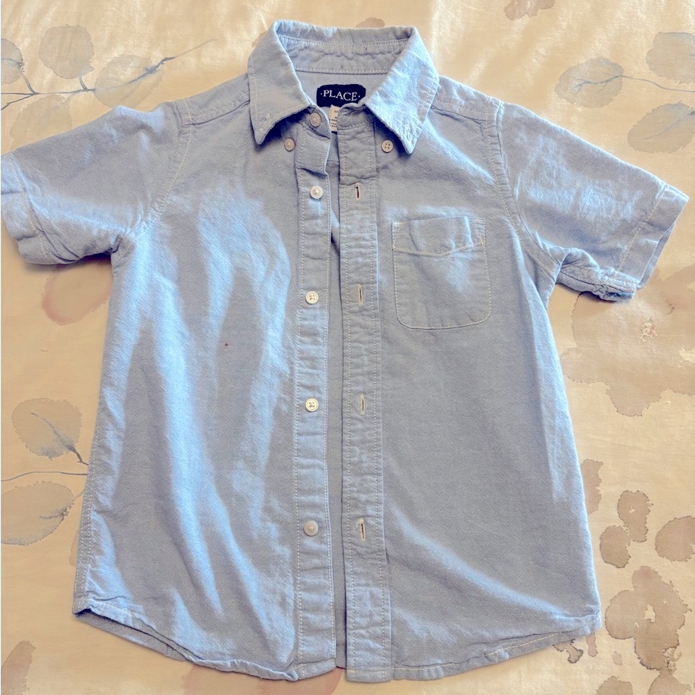 The Children's Place Light Blue Boys Button Shirt